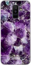 Samsung Galaxy A6 Plus (2018) Hoesje Transparant TPU Case - Purple Geode #ffffff