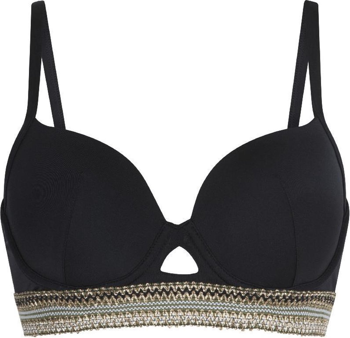 LingaDore Jaimi Bikini Top maat 38A Goud Zwart Dames
