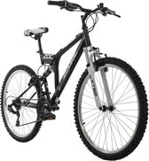 Ks Cycling Fiets 26 inch fully-mountainbike Zodiac met 21 versnellingen zwart - 48 cm
