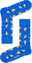 Happy Socks Yoga Palm Sock Blauw