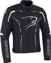 Bering Kaloway Black White Motorcycle Jacket XL