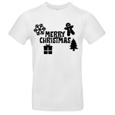 Merry Christmas Dames t-shirt | xmas | kerstmis | kerst | feestdag | Wit