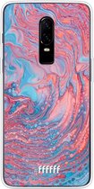 OnePlus 6 Hoesje Transparant TPU Case - Corundum Pool #ffffff