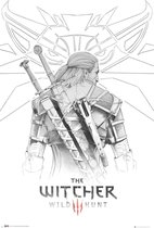 The Witcher Geralt Sketch Poster 61x91.5cm