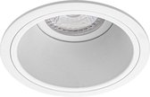 Spot Armatuur GU10 - Pragmi Minko Pro - Inbouw Rond - Mat Wit - Aluminium - Verdiept - Ø90mm - BES LED