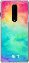 OnePlus 8 Pro Hoesje Transparant TPU Case - Rainbow Tie Dye #ffffff