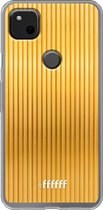 Google Pixel 4a Hoesje Transparant TPU Case - Bold Gold #ffffff