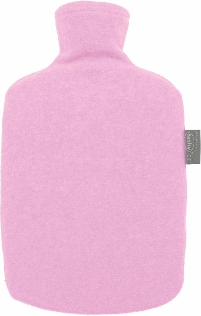 Warm water kruik - Met fleece hoes eco roze
