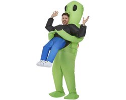 Smiffys - Inflatable Alien Abduction Kostuum - Groen