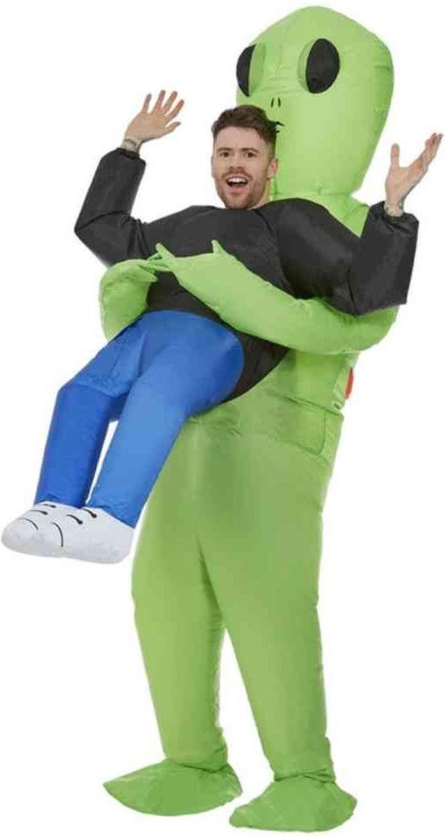 moe Discriminatie Baby Smiffy's - Alien Kostuum - Opblaasbaar Ontvoerd Door Een Lieve Alien - Man  - groen -... | bol.com