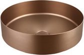 Bewonen Steel opzetwastafel 40cm - Brons