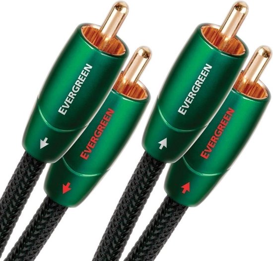 Audioquest Evergreen 2x RCA naar 2x RCA Kabel - Audio Kabel - 0,6m