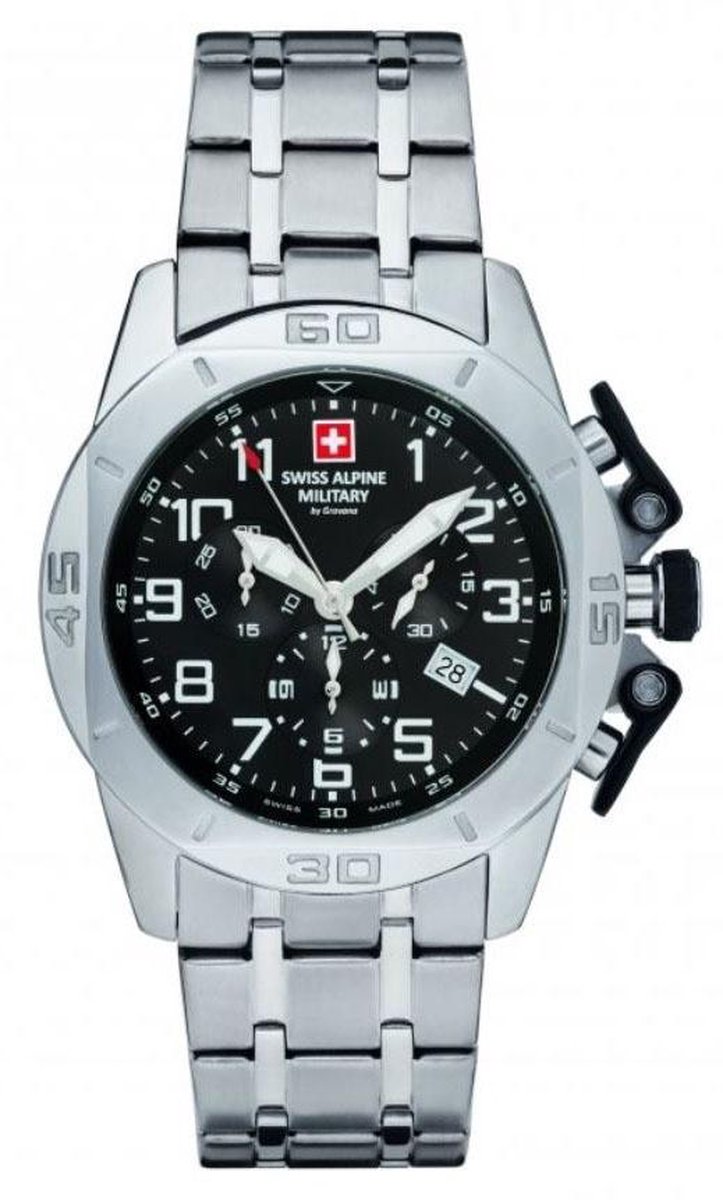 Swiss Alpine Military 7063.9137 heren horloge 45 mm