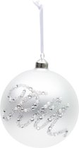 Glittering RM Ornament white Dia 12