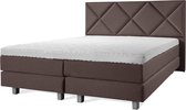 Luxe Boxspring 200x200 Compleet Bruin