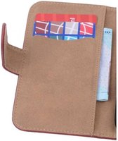 Bark Bookstyle Wallet Case Hoesjes voor Galaxy Note 3 Neo N7505 Rood