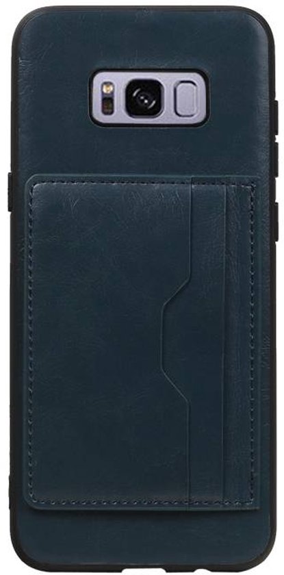 Couverture arrière debout 2 cartes pour Galaxy S8 Plus Navy