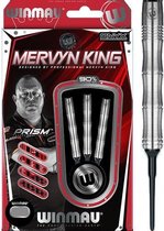 WINMAU - Mervyn King Signature Edition Onyx: Softip Tungsten Dartpijlen Professioneel - 16 gram vat/18 gram totaal gewicht
