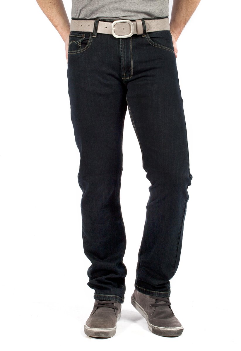 MASKOVICK Heren Jeans Clinton stretch Regular - BlueBlack - W33 X L36