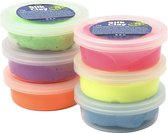 Silk Clay - Clay - Set avec 6 couleurs fluo