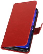 Wicked Narwal | Premium bookstyle / book case/ wallet case voor Huawei Mate 20 Lite Rood