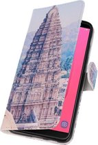 Wicked Narwal | Temple 1 bookstyle / book case/ wallet case Hoesje voor Samsung Galaxy J8