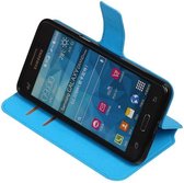 Wicked Narwal | Cross Pattern TPU bookstyle / book case/ wallet case voor Samsung Galaxy Prime G530F Blauw