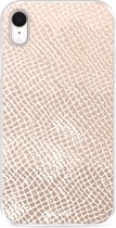 Casetastic Apple iPhone XR Hoesje - Softcover Hoesje met Design - Snake Coral Print