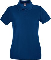 Fruit Of The Loom Vrouwen Dames-Fit Premium Poloshirt Met Korte Mouwen (Marine)