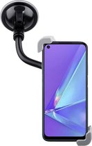 Shop4 - Oppo A72 Autohouder Diagonale Klem Autohouder Zwart