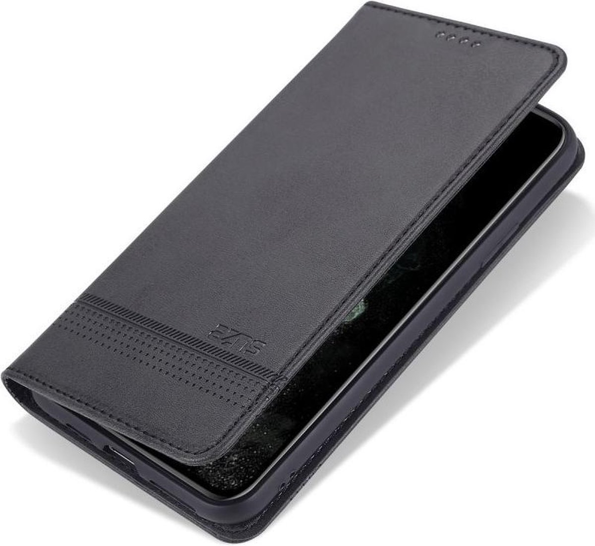 AZNS Hoesje Portemonnee Zwart Geschikt voor Apple iPhone 12 Mini
