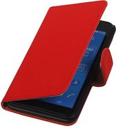 Wicked Narwal | bookstyle / book case/ wallet case Hoes voor sony Xperia E4g Rood