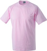 T-shirt rond unisexe James and Nicholson (Rose)
