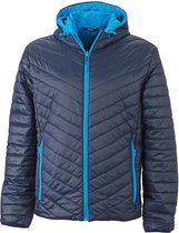 James and Nicholson Heren Lichtgewicht Jasje (Marine/Aqua Blauw)
