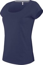 Kariban Dames/Dames Boot Hals T-Shirt met korte mouwen (Tropisch blauw)