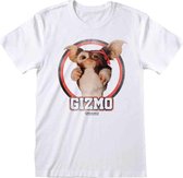 Gremlins Heren Tshirt -L- Gizmo Distressed Wit