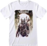 Star Wars : Mandalorian, The - Trooper Head  NEW!! Unisex T-Shirt Wit