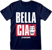 La Casa De Papel Heren Tshirt -XL- Jumbo Bella Ciao Blauw
