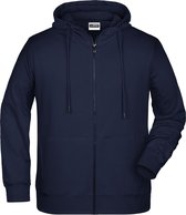 James and Nicholson Heren Basisrits Hoody (Marine)