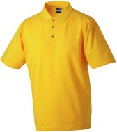 James and Nicholson Heren Medium Pique Polo (Goudgeel)