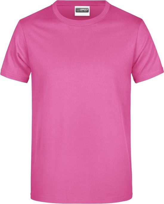 James And Nicholson T-shirt Basic col rond pour hommes (rose)