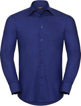 Russell Collectie Heren Lange Mouw Easy Care op maat gemaakt Oxford Shirt (Helder Koninklijk)