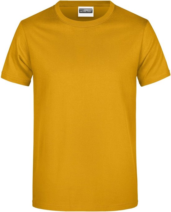 T-shirt Basis pour homme James And Nicholson (jaune d'or)