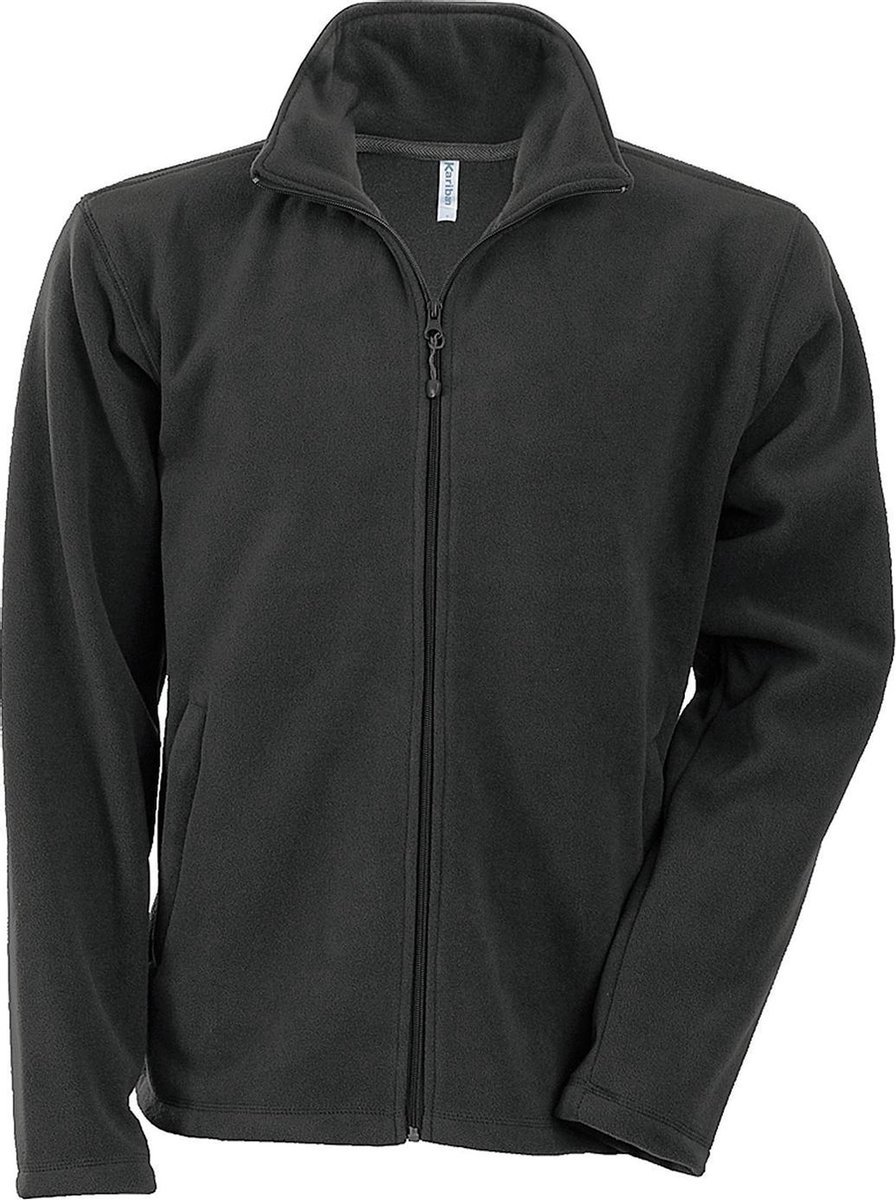 Kariban Heren Falco Full Zip Anti Pill Fleece Jasje Donkergrijs
