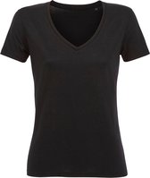 SOLS Dames/Dames Motion V Hals T-Shirt (Diep zwart)