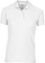 Gildan DryBlend Dames Sport Dubbel Pique Polo Shirt (Wit)