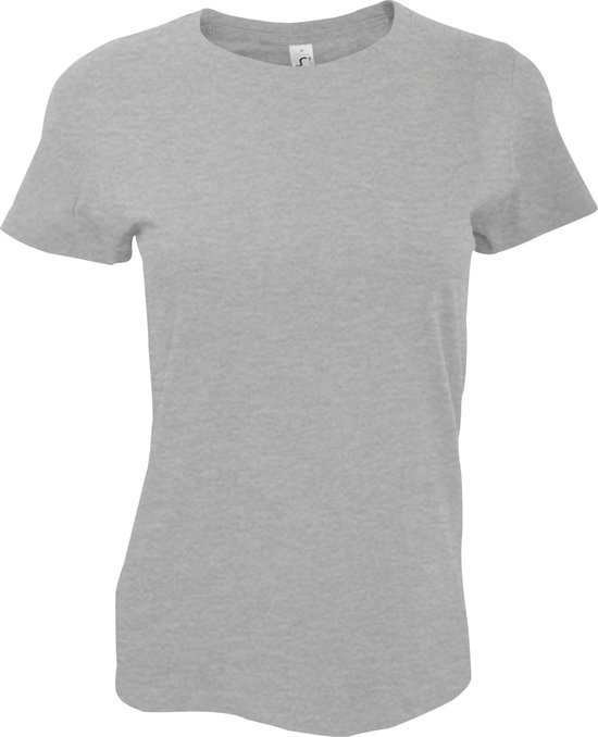 SOLS Dames/dames Imperial Heavy Short Sleeve T-Shirt (Grijze Mergel)