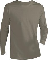 SOLS Heren Monarch T-Shirt met lange mouwen (Khaki)