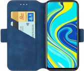 Xiaomi Redmi Note 9S / Note 9 Pro Retro Portemonnee Hoesje Matte Blauw