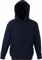 Fruit Of The Loom Kinder Unisex Premium 70/30 Sweatshirt met Capuchon / Hoodie (Donker Marine)